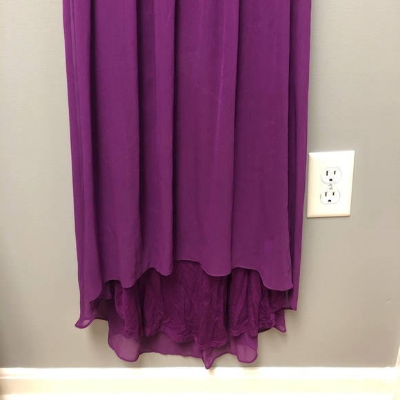 WHBM Maxi Ruffle Flounce Hi Lo Dress. Size 2 - Picture 3 of 5